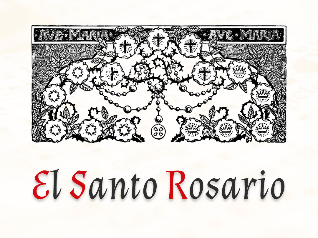 Cartel de la página del Santo Rosario Cantado