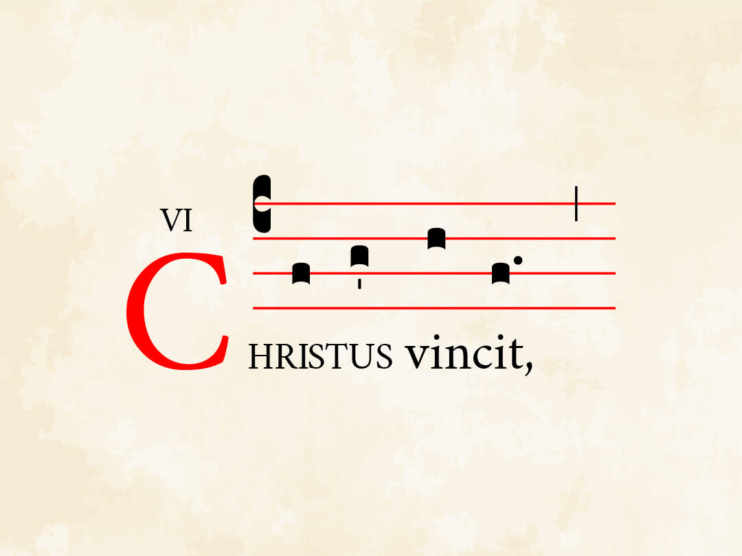 Christus vincit (tono simple)