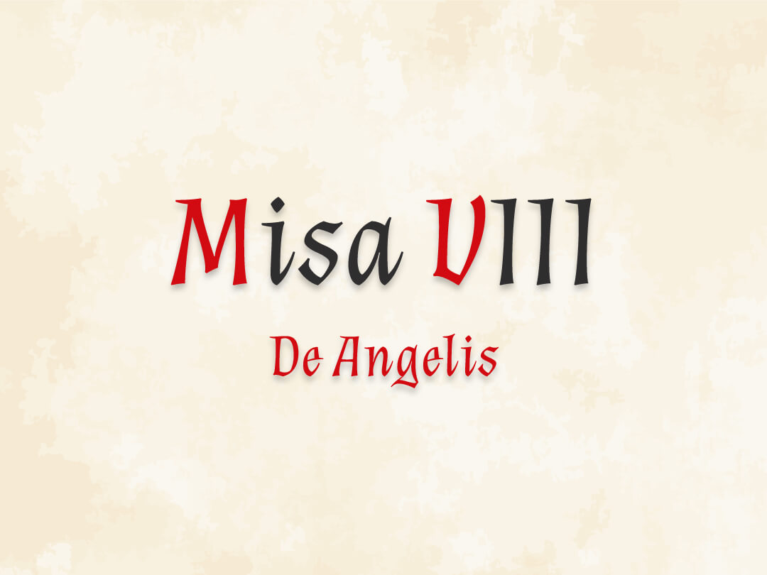 Cartel de la Misa VIII De Angelis