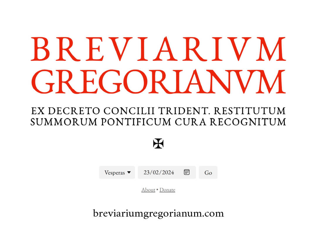 Cartel del anuncio del Breviarium Gregorianum
