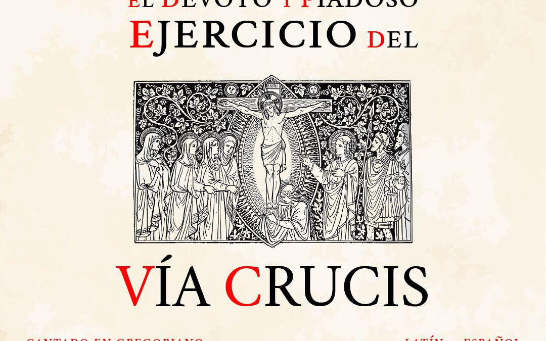 Carátula del anuncio de la publicación del Vía Crucis