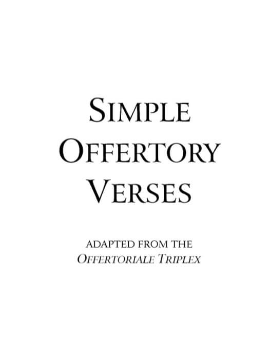 Carátula del libro Simple Offertory Verses de Richard Rice, 2008