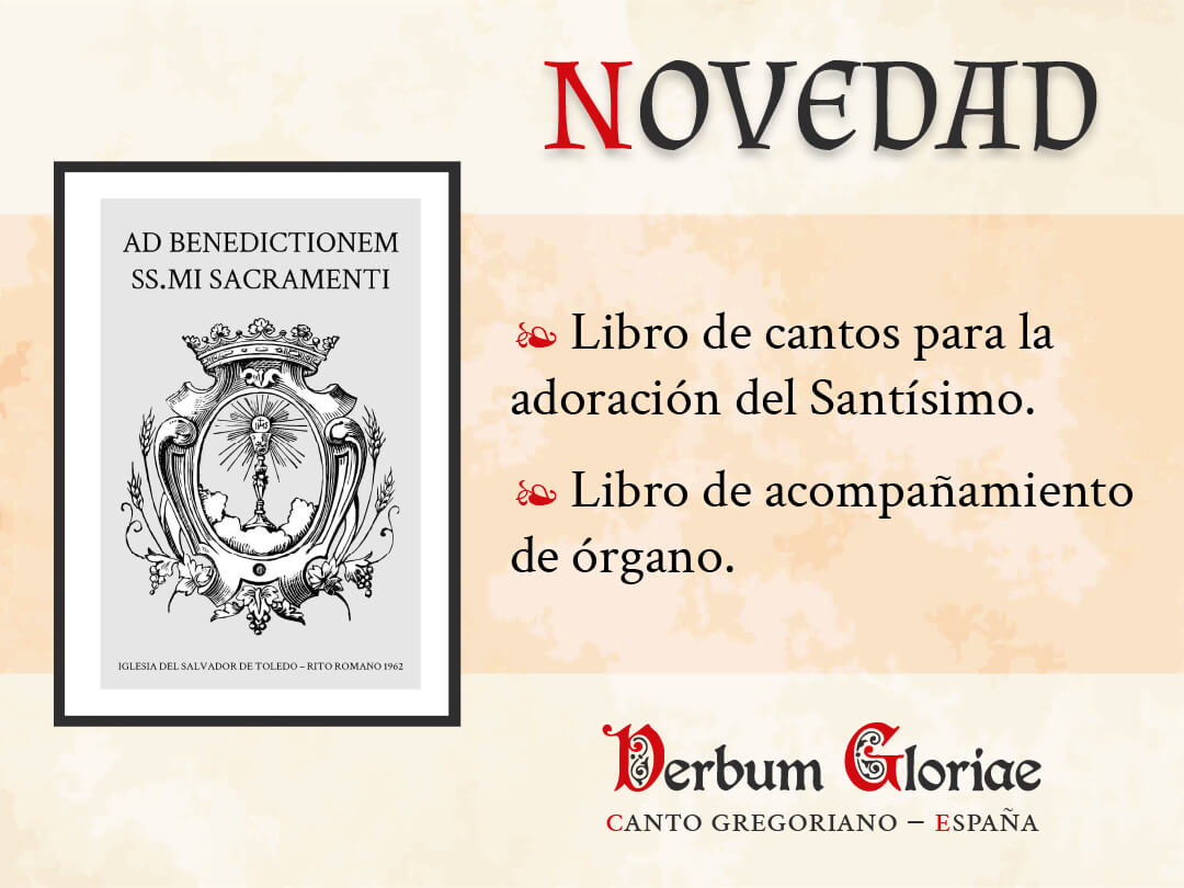 Carátula de la noticia de la publicación del libro de cantos para la adoración y su acompañamiento de órgano